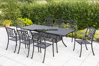 MX Gartenmöbel Athos 9tlg. Set Aluminium