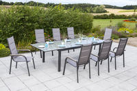 MX Gartenmöbel Set Trivero 9tlg. Aluminium