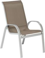 MX Stapelsessel Amalfi Aluminium, Textilgewebe