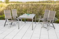MX Gartenmöbel San Severo 5tlg. Edelstahl