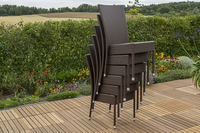 MX Stapelstuhl Caletta inkl. Sitzkissen Polyrattan