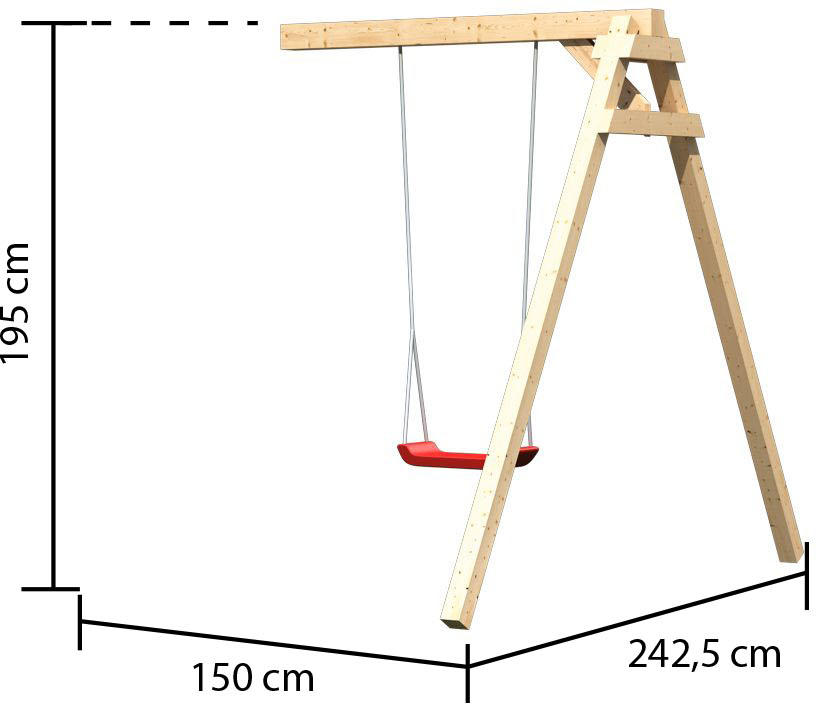 Schaukelanbau Einzel für Lotti, Danny, Frieda und Luis Schaukelanbau Einzel für Lotti, Danny, Frieda und Luis