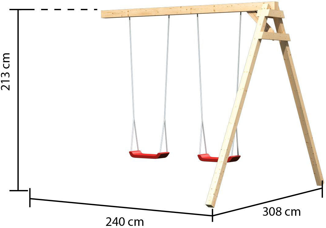 Schaukelanbau Doppel für Lotti, Danny, Frieda und Luis Schaukelanbau Doppel für Lotti, Danny, Frieda und Luis