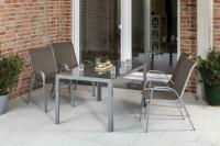 MX Gartenmöbel Esstischgruppe Sorrento 5tlg. 4x Sessel und Tisch