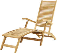Ploss Gartenliege Deckchair YORK Teak natur