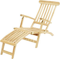 Ploss Gartenliege Deckchair TITANIC ECO Teak natur