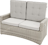 Ploss Gartenmöbel 2-Sitzer Lounge-Sofa SAHARA COMFORT Polyrattan-Geflecht