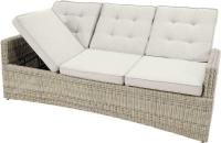 Ploss Gartenmöbel 3-Sitzer Lounge-Sofa SAHARA COMFORT Polyrattan-Geflecht