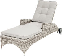 Ploss Gartenliege Rollliege SAHARA COMFORT Polyrattan-Geflecht