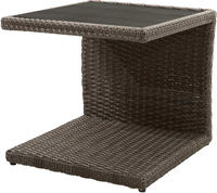 Ploss Gartenmöbel Beistelltisch ROCKING® Polyrattan-Geflecht 50x50cm