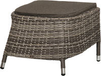 Ploss Gartenmöbel Fußhocker RABIDA® Polyrattan-Geflecht