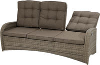 Ploss Gartenmöbel 3-Sitzer Lounge-Sofa RABIDA® COMFORT Polyrattan-Geflecht
