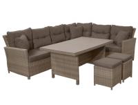 Ploss Gartenmöbel Lounge-Set RABIDA® Polyrattan-Geflecht