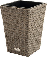 Ploss Pflanzgefäß RABIDA® Polyrattan-Geflecht 28x28x40 cm
