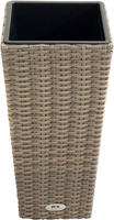 Ploss Pflanzgefäß RABIDA® Polyrattan-Geflecht 28x28x60 cm