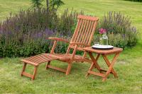 MX Gartenliege Deckchair Set 2tlg. Eukalyptusholz