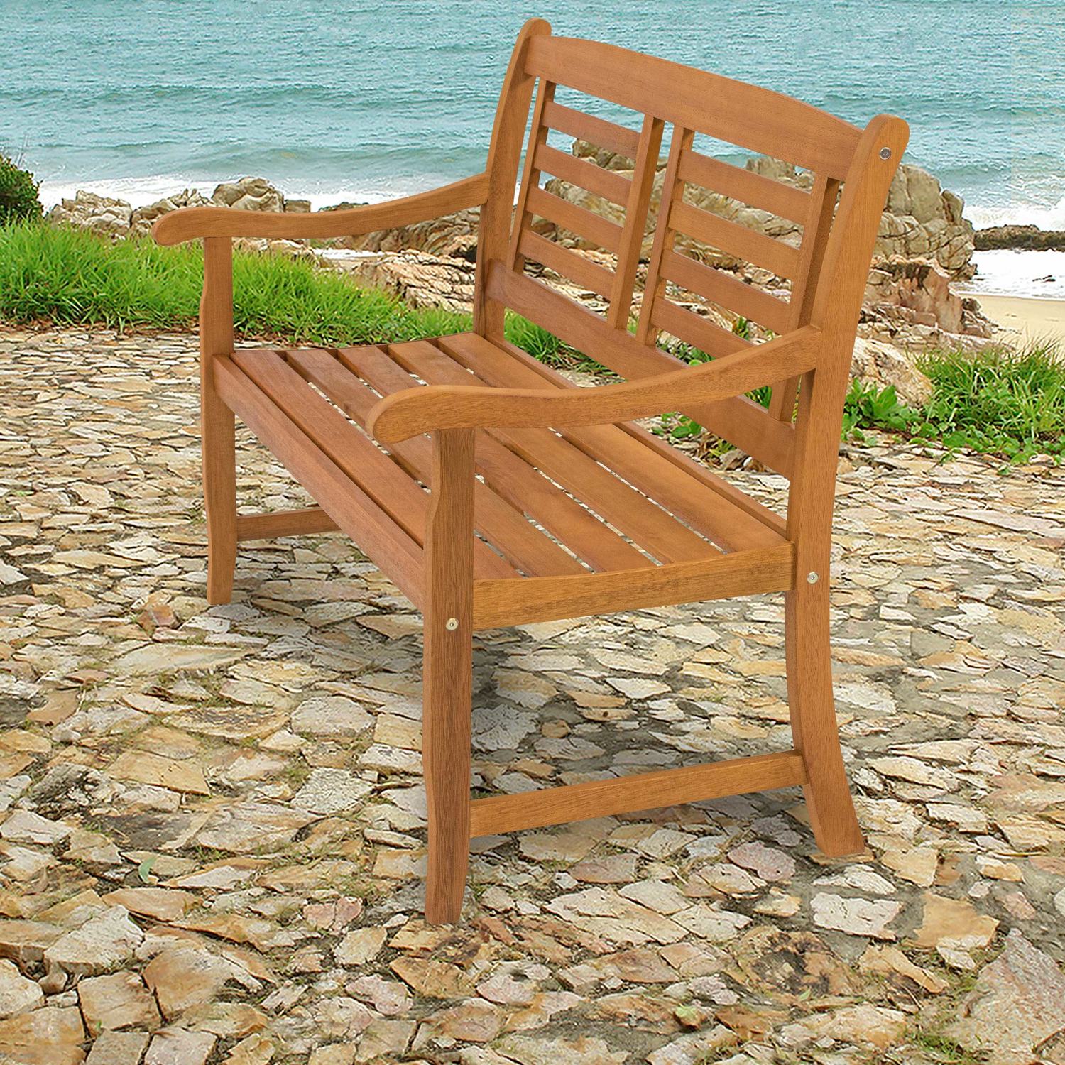 IN Gartenbank 2-Sitzer Sun Flair Eukalyptus 120x65cm IN Gartenbank 2-Sitzer Sun Flair Eukalyptus 120x65cm
