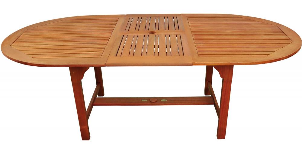 IN Gartenmöbel Set Bali 9-teilig Auflagen Karo Orange Eukalyptus IN Gartenmöbel Set Bali 9-teilig Auflagen Karo Orange Eukalyptus