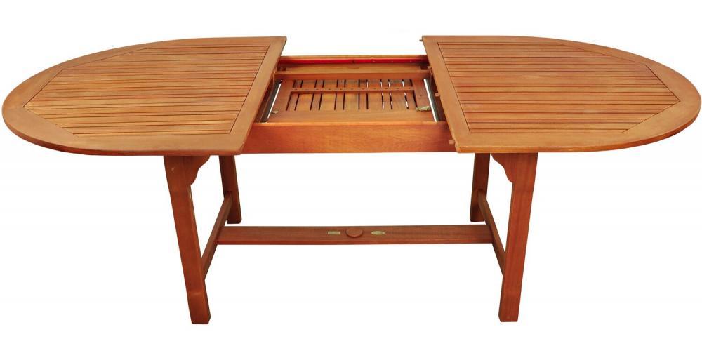 IN Gartenmöbel Set Bali 9-teilig Auflagen Karo Orange Eukalyptus IN Gartenmöbel Set Bali 9-teilig Auflagen Karo Orange Eukalyptus