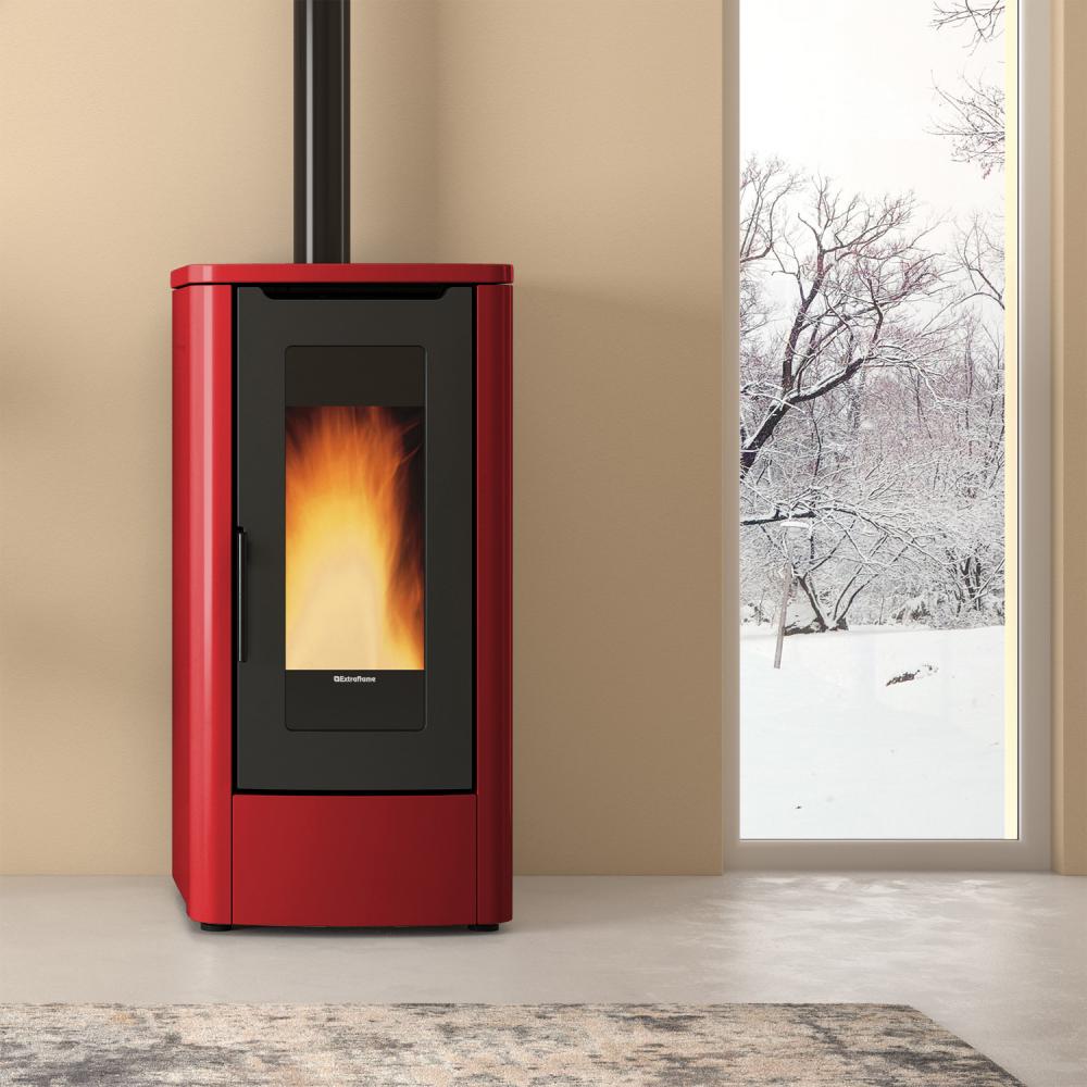 EXTRAFLAME Pelletofen Teorema Bordeaux 10kW EXTRAFLAME Pelletofen Teorema Bordeaux 10kW
