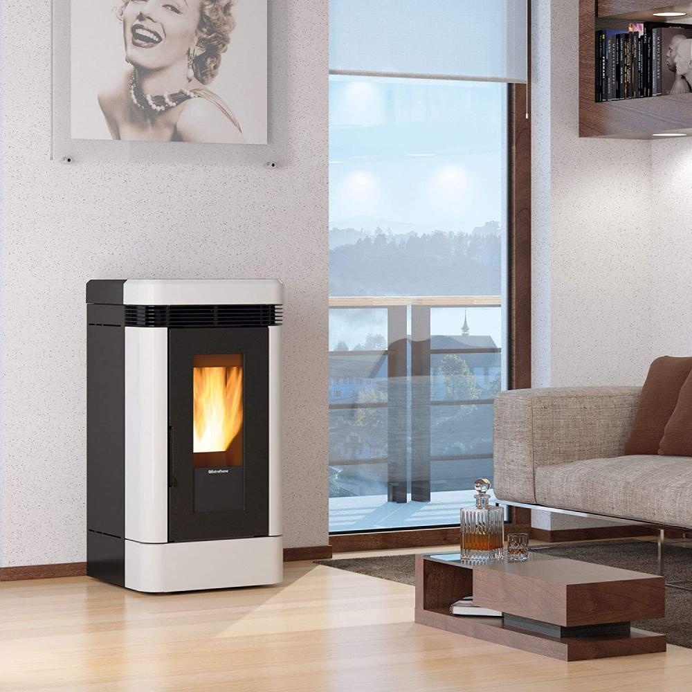 EXTRAFLAME Pelletofen Lucia Plus Weiss 12 kW EXTRAFLAME Pelletofen Lucia Plus Weiss 12 kW