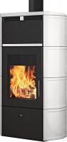 Edilkamin Kaminofen wasserführend Flamma CS Keramik Weiss 14 kW