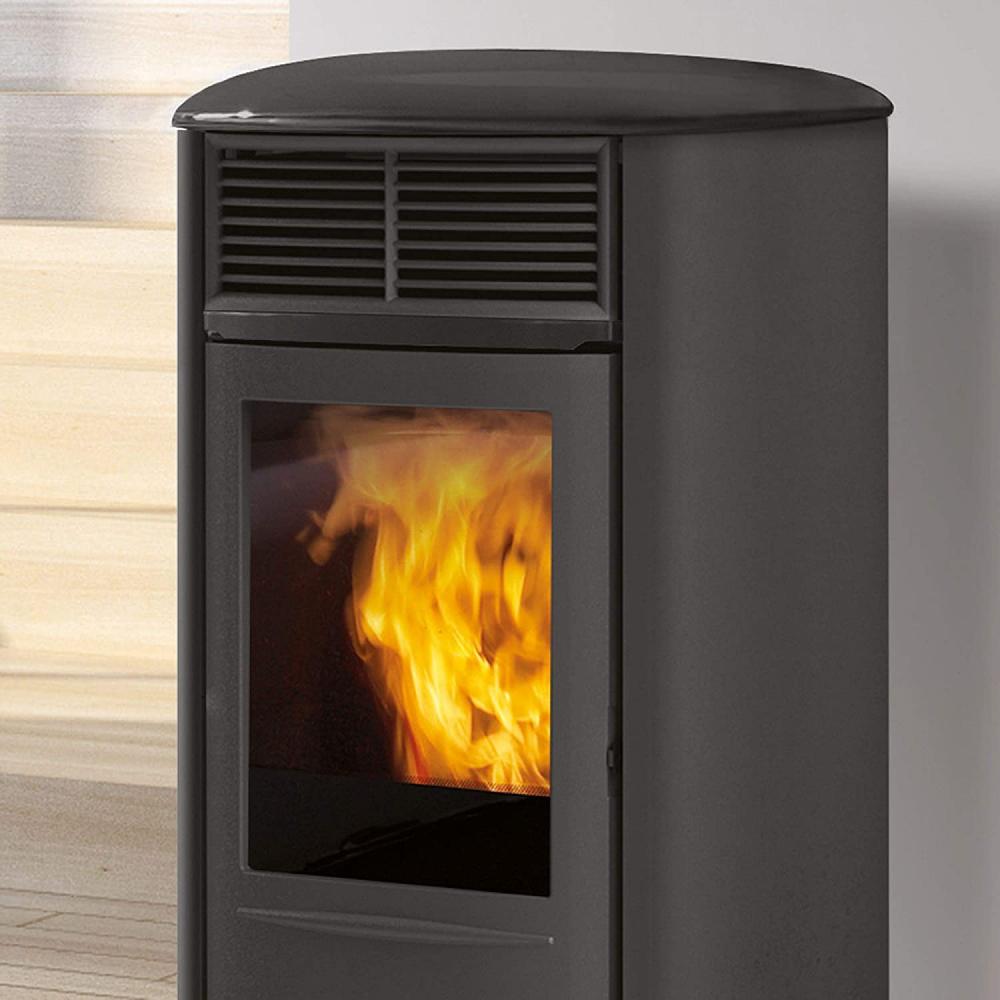 Edilkamin Pelletofen Aris Up Plus Schwarz/ Keramik Grau 8 kW Edilkamin Pelletofen Aris Up Plus Schwarz/ Keramik Grau 8 kW