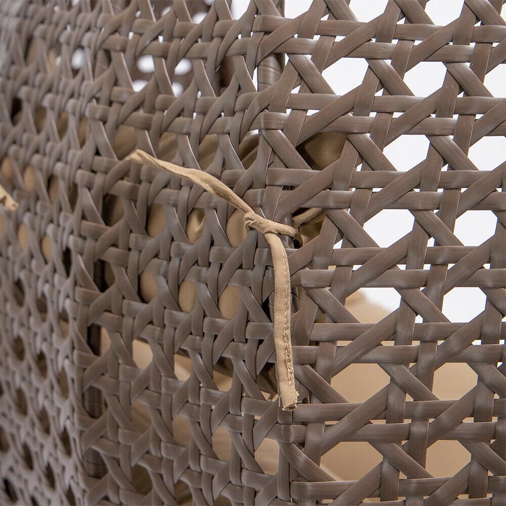 Deluxe Polyrattan Hängesessel TWIN braun oder grau mit Abdeckung<br>(Variante: Hängesessel braun + Abdeckung) Deluxe Polyrattan Hängesessel TWIN braun oder grau mit Abdeckung<br>(Variante: Hängesessel braun + Abdeckung)